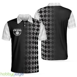 Golf Weapons Of Grass Destruction Short Sleeve, Black And White Golf Shirt Polo Shirt - Golf Weapons Of Grass Destruction Short Sleeve Polo Shirt, Black And White Golf Shirt For Men_1