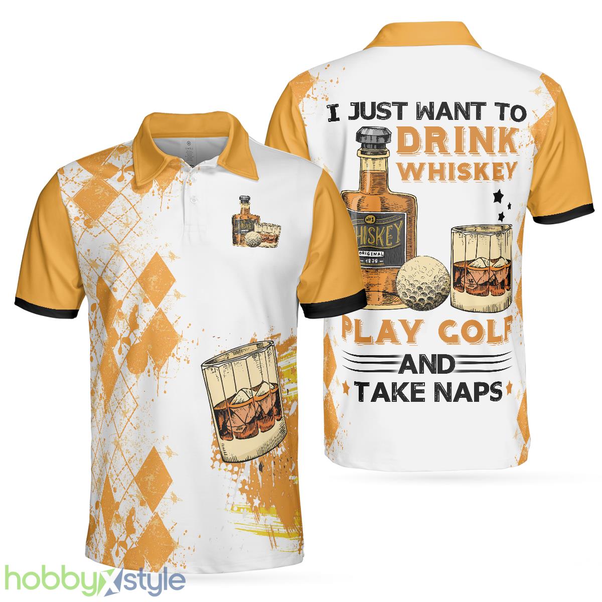 Golf Whisky And Take Naps Short Sleeve, Argyle Pattern Wine, Best Golf Shirt Polo Shirt - Golf Whisky And Take Naps Short Sleeve Polo Shirt, Argyle Pattern Wine Polo Shirt, Best Golf Shirt For Men_1