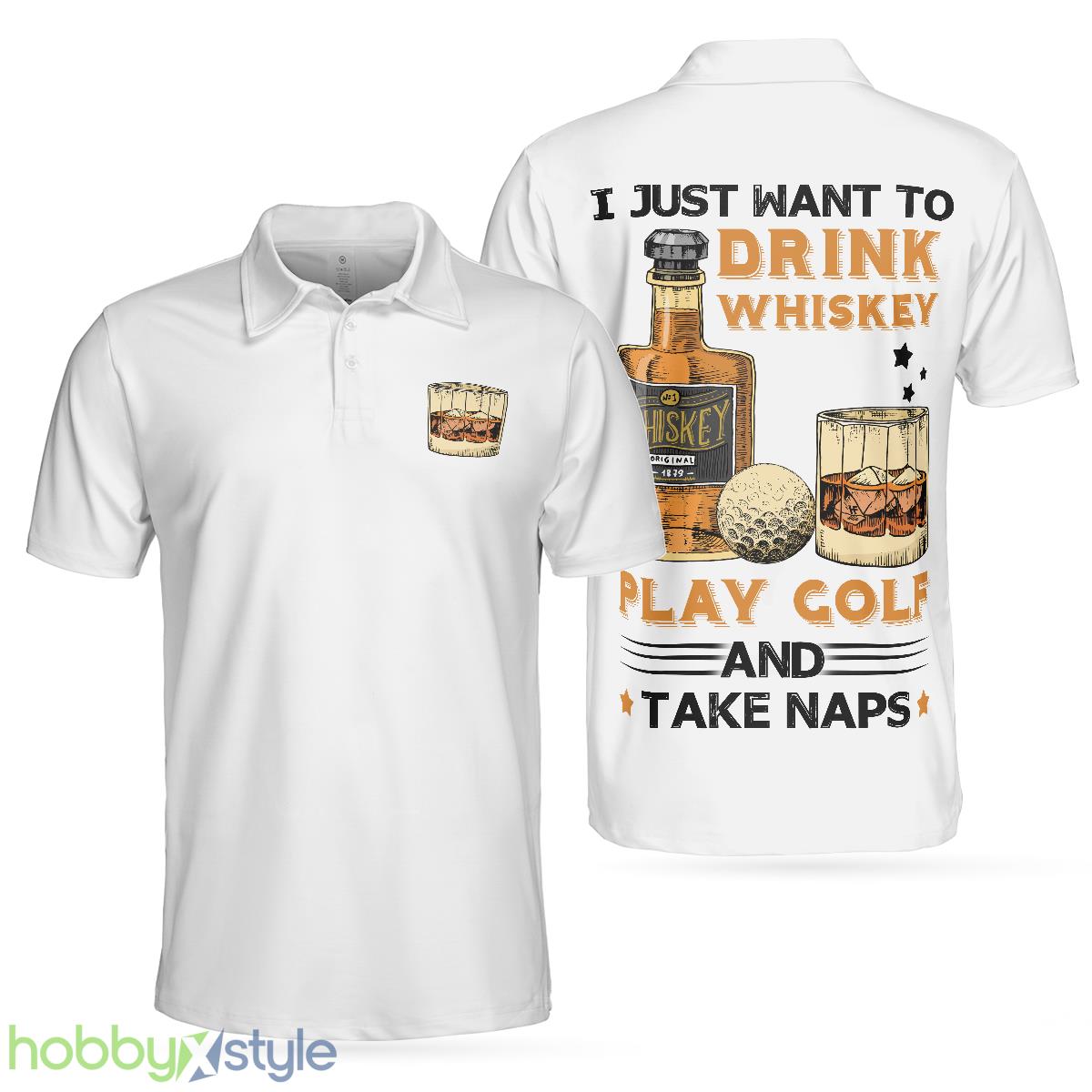 Golf Whisky And Take Naps Short Sleeve, White Golf Wine, Best Golf Shirt Polo Shirt - Golf Whisky And Take Naps Short Sleeve Polo Shirt, White Golf Wine Polo Shirt, Best Golf Shirt For Men_1