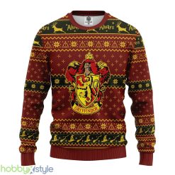 Gryffindor Crest Ideas Ugly Christmas Sweater Gift Thanksgiving - Gryffindor Crest Ideas Ugly Christmas Sweater Gift Thanksgiving_1