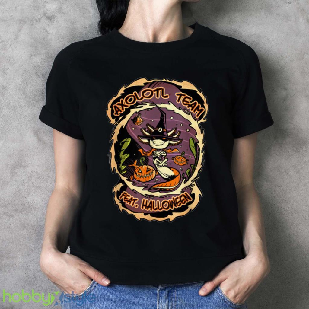 Halloween Axolotl Team Horror Movie Vintage T Shirt Halloween Axolotl Team Horror Movie Vintage T Shirt Product Photo 3