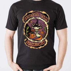 Halloween Axolotl Team Horror Movie Vintage T Shirt Product Photo 5