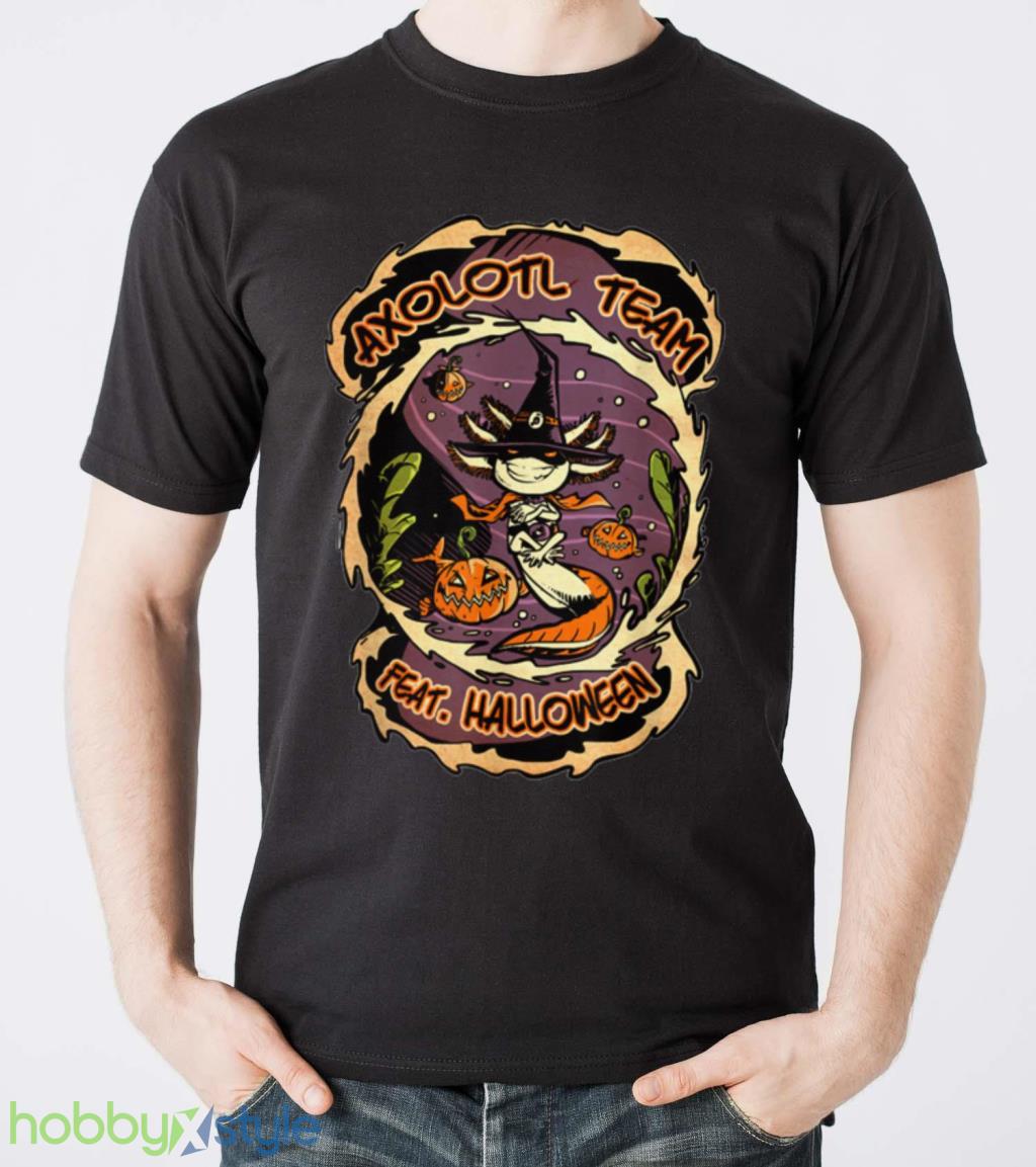 Halloween Axolotl Team Horror Movie Vintage T Shirt Halloween Axolotl Team Horror Movie Vintage T Shirt Product Photo 5