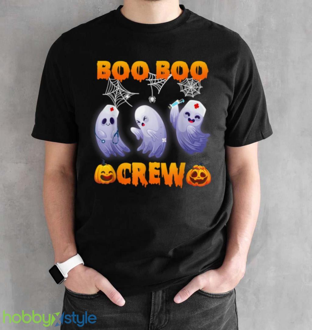 Halloween Boo Boo Crew Nurse Ghost Scared Mummy Zombie T Shirt Halloween Boo Boo Crew Nurse Ghost Scared Mummy Zombie T Shirt Product Photo 2