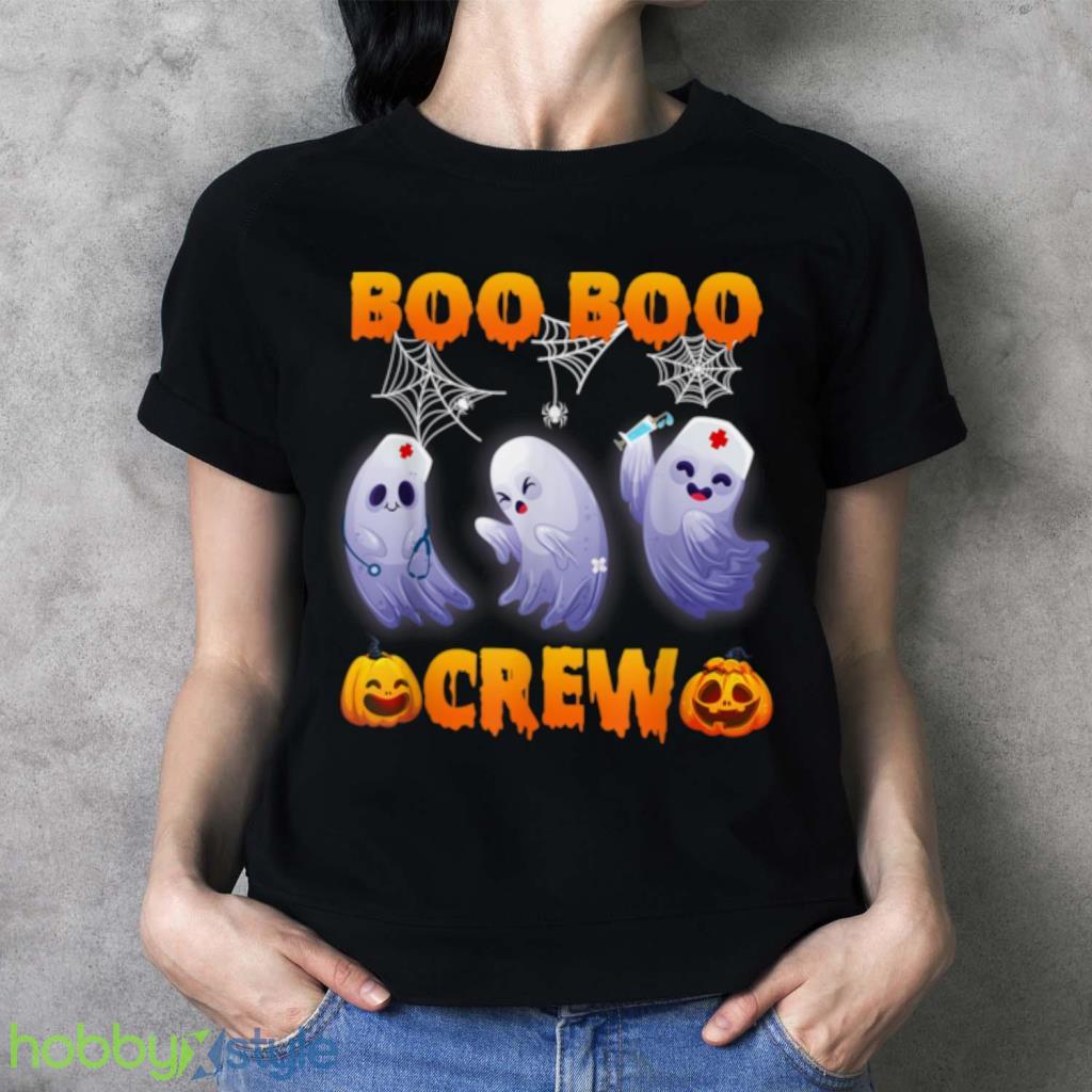Halloween Boo Boo Crew Nurse Ghost Scared Mummy Zombie T Shirt Halloween Boo Boo Crew Nurse Ghost Scared Mummy Zombie T Shirt Product Photo 3