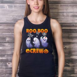 Halloween Boo Boo Crew Nurse Ghost Scared Mummy Zombie T Shirt Product Photo 4