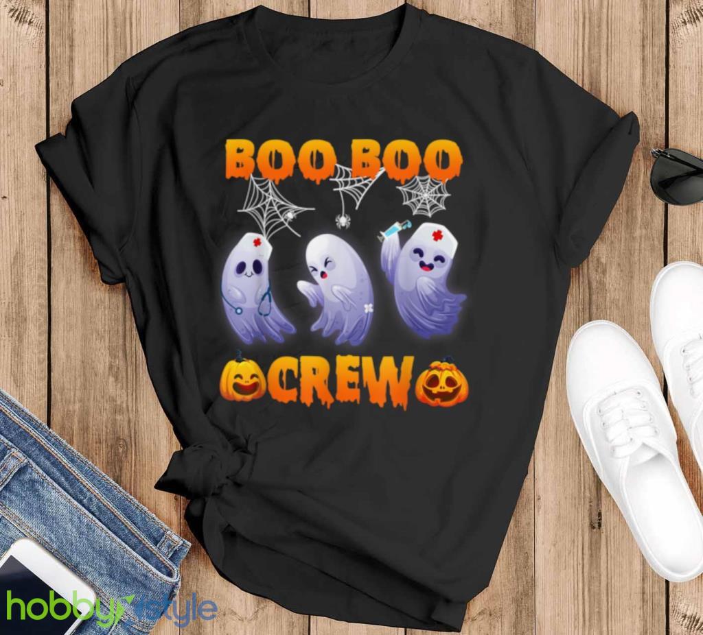 Halloween Boo Boo Crew Nurse Ghost Scared Mummy Zombie T Shirt Product Photo 1