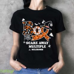 Halloween Boo Scare Away Multiple Sclerosis And Witch Hat T Shirt Product Photo 3