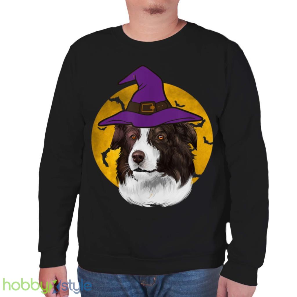 Halloween Border Collie Witch Hat Funny Halloween Dog Lover T Shirt Halloween Border Collie Witch Hat Funny Halloween Dog Lover T Shirt Product Photo 7
