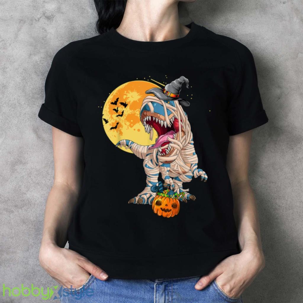 Halloween Boys Dinosaur T Rex Mummy Witch Hat Pumpkin Candy T Shirt Halloween Boys Dinosaur T Rex Mummy Witch Hat Pumpkin Candy T Shirt Product Photo 3