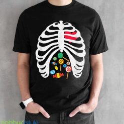 Halloween Candy Skeleton T Shirt Product Photo 2