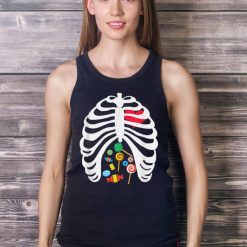 Halloween Candy Skeleton T Shirt Product Photo 4