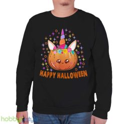 Halloween Cute Unicorn Pumpkin Costume Happy Halloween T Shirt Product Photo 7