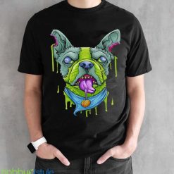 Halloween French Bulldog Zombie Apocalypse Scary Dog Shirt Product Photo 2