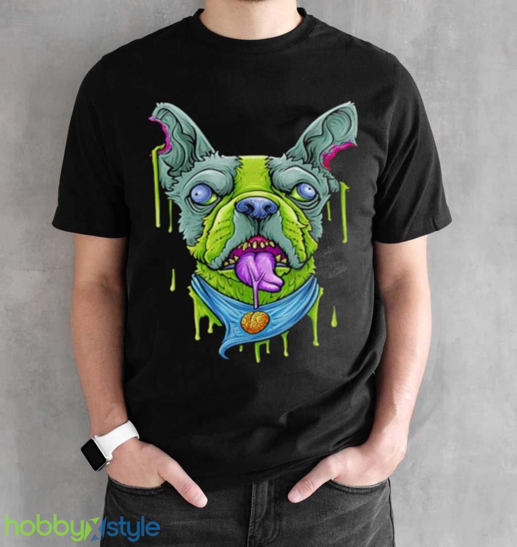 Halloween French Bulldog Zombie Apocalypse Scary Dog Shirt Halloween French Bulldog Zombie Apocalypse Scary Dog Shirt Product Photo 2