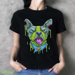 Halloween French Bulldog Zombie Apocalypse Scary Dog Shirt Product Photo 3