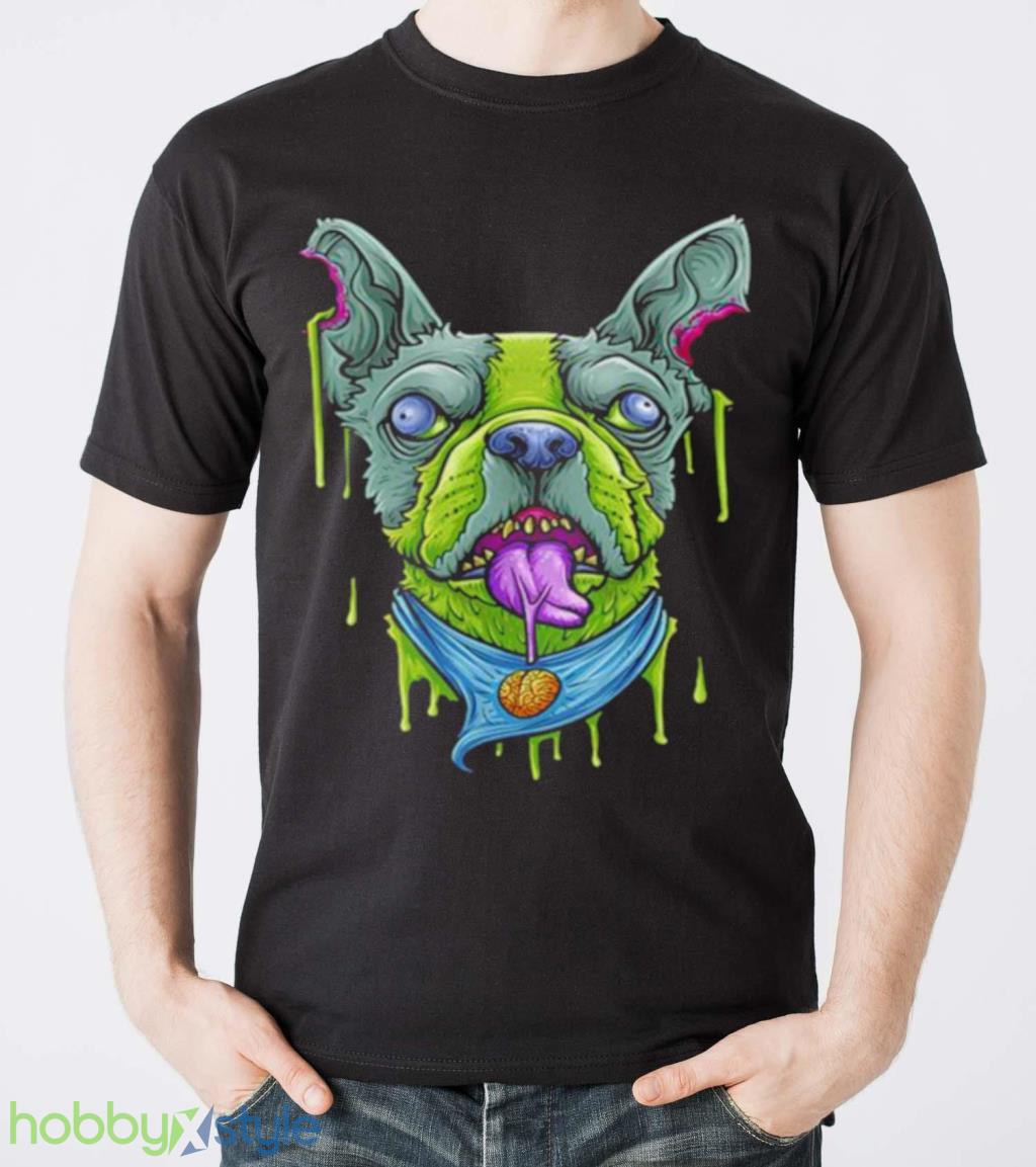 Halloween French Bulldog Zombie Apocalypse Scary Dog Shirt Halloween French Bulldog Zombie Apocalypse Scary Dog Shirt Product Photo 5