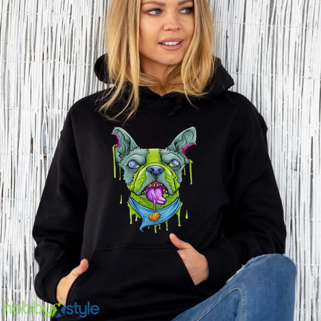 Halloween French Bulldog Zombie Apocalypse Scary Dog Shirt Halloween French Bulldog Zombie Apocalypse Scary Dog Shirt Product Photo 6