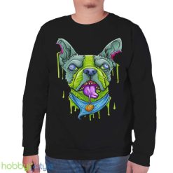 Halloween French Bulldog Zombie Apocalypse Scary Dog Shirt Product Photo 7