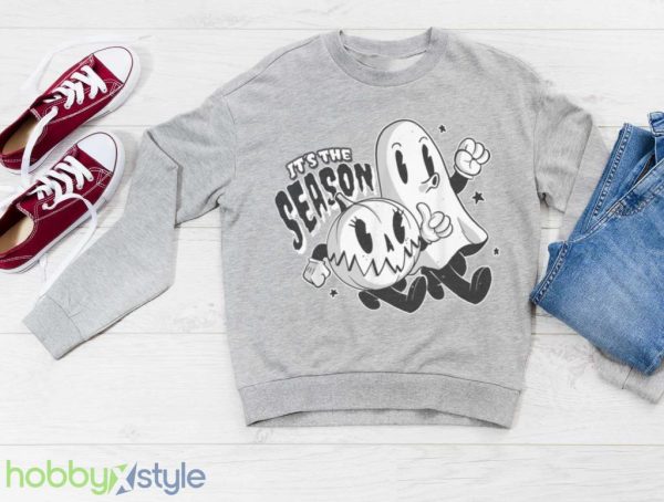 Halloween Ghost And Pumpkin Funny T Shirt Product Photo 3