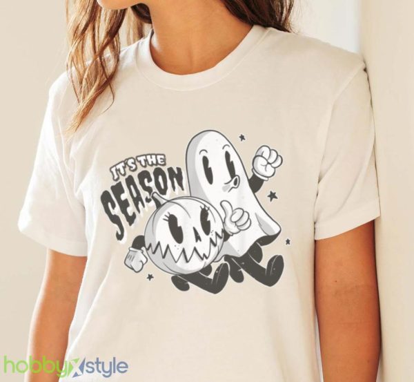 Halloween Ghost And Pumpkin Funny T Shirt Product Photo 4