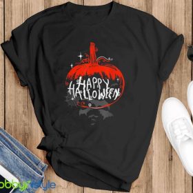 Halloween Pumpkin Costume With Spider Cobweb And Bats T Shirt Product Photo 3
