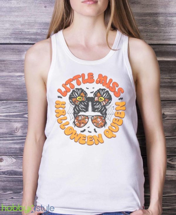 Halloween Queen Messy Bun Spooky Mini Shirt Product Photo 5