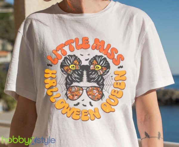 Halloween Queen Messy Bun Spooky Mini Shirt Product Photo 7