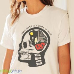 Halloween State Of Mind Skull Funny Cool Top Tee Best Gift T Shirt Product Photo 4