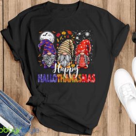 Halloween Thanksgiving Christmas Happy Hallothanksmas Gnomes Shirt Product Photo 6
