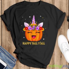 Halloween Thanksgiving Cute Unicorn Pumpkin Kids Girls T Shirt Product Photo 4