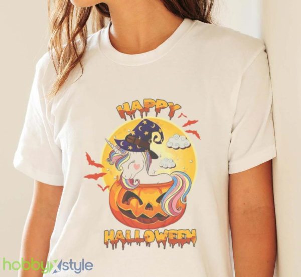 Halloween Unicorn Pumpkin Shirt Product Photo 4