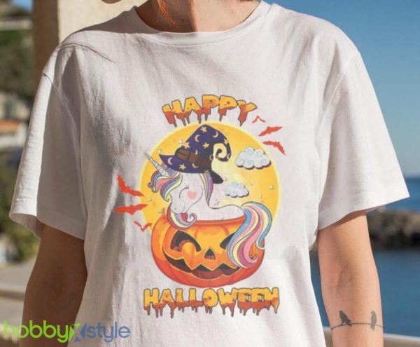 Halloween Unicorn Pumpkin Shirt Product Photo 7