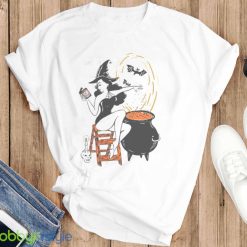 Halloween Witch Pin Up Vintage Retro Super Cool Best Gift Top Shirt Product Photo 6