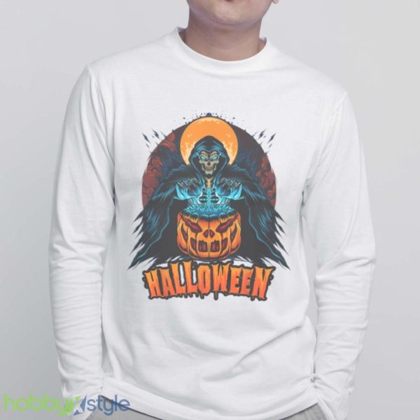 Halloween With Pumpkin Grim Reaper Grim Reaper Men Women T Shirt Product Photo 6