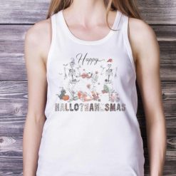 Happy Hallothanksmas Skeleton Happy Halloween T Shirt Product Photo 5