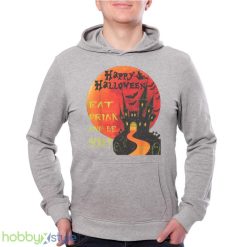 Happy Halloween Eat Drink And Be Scary Jack O Lantern Design T Shirt Product Photo 2