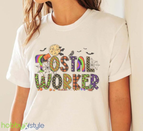 Happy Halloween Postal Worker Post Office Shirt Product Photo 4