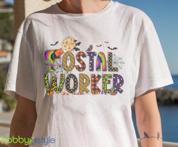 Happy Halloween Postal Worker Post Office Shirt Product Photo 7