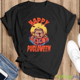 Happy Pugloween Funny Halloween Pug Dog T Shirt Product Photo 4