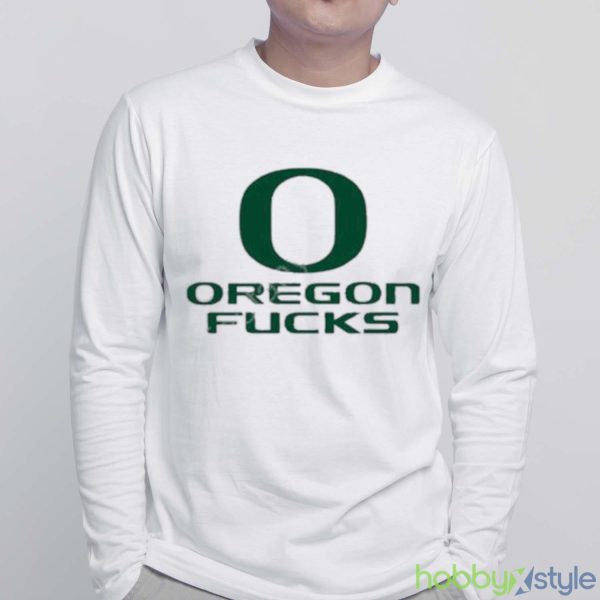 Heav3nly Bodies Oregon Ducks Shirt - White Sweatshirt