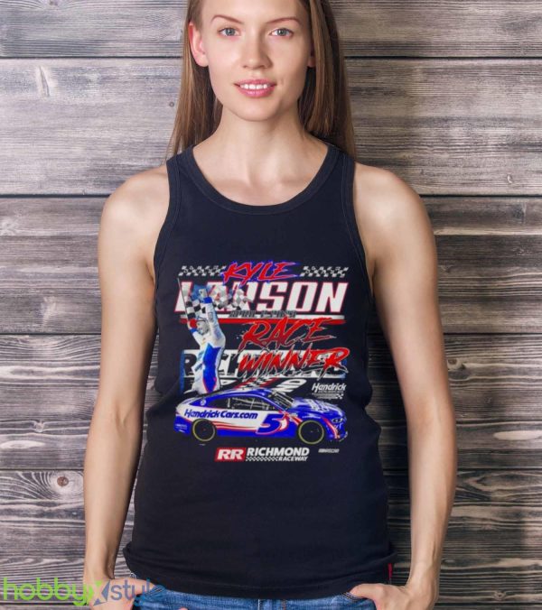 hendrick Motorsports 2023 Kyle Larson #5 Spring Richmond Race Win Shirt - Ladies Tank Top