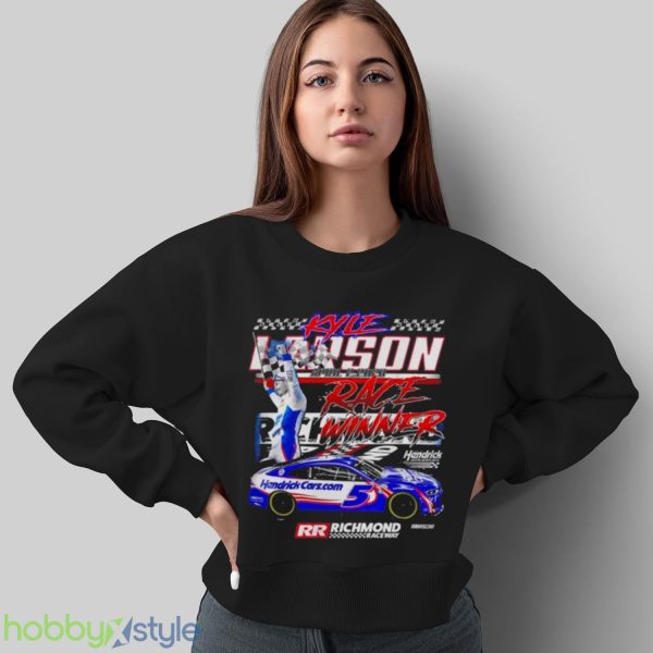 hendrick Motorsports 2023 Kyle Larson #5 Spring Richmond Race Win Shirt - Sweatshirt