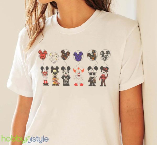 Horror Characters Disney Halloween Shirt Product Photo 4