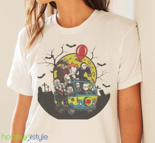 Horror Movie Characters Halloween Shirt Product Photo 4