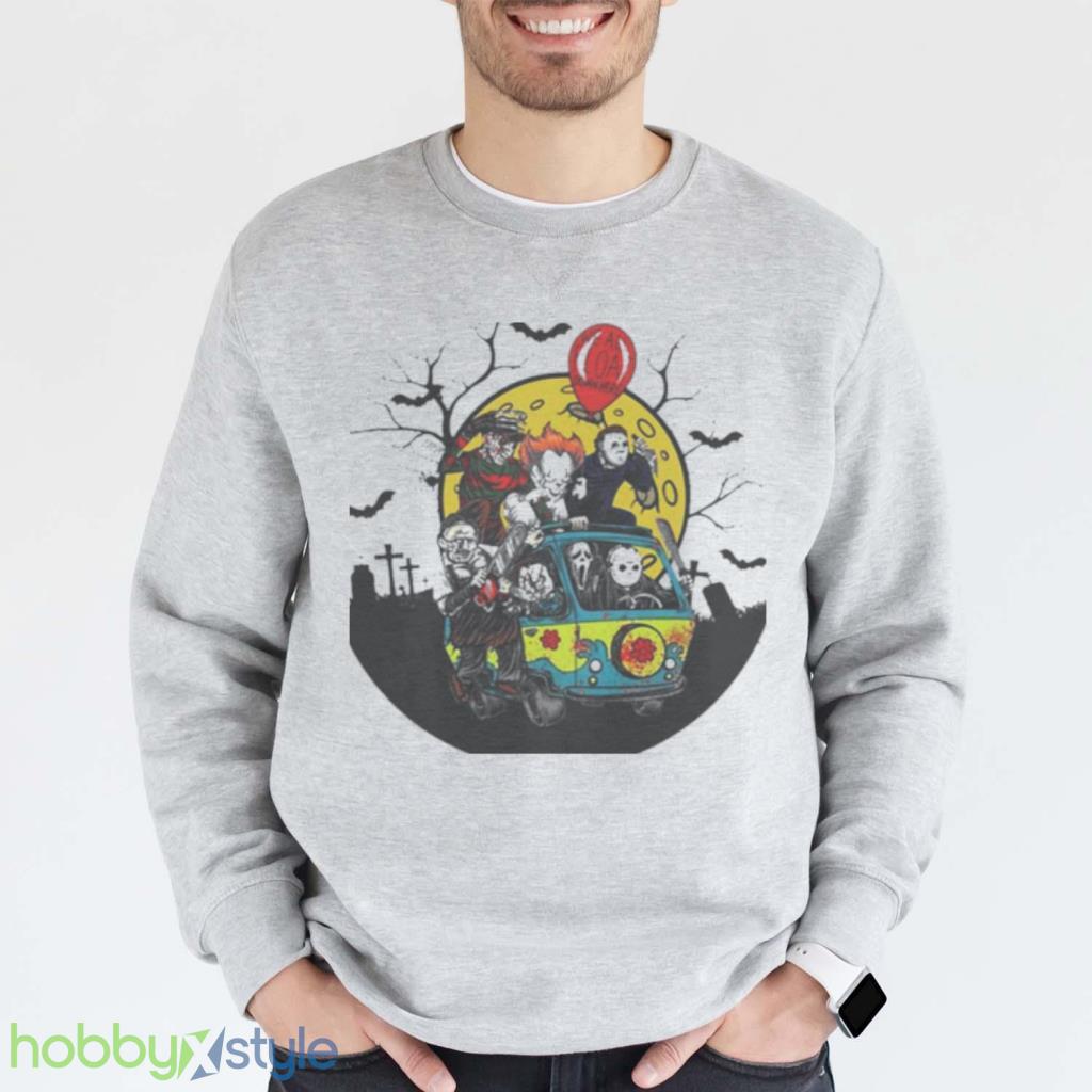 Horror Movie Characters Halloween Shirt Product Photo 1