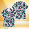 Houston Astros Pink Hibiscus Green Leaf Beige Background 3D Hawaiian Shirt Gift For Fans Product Photo 1