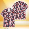 Houston Astros White Hibiscus Indian Red Background 3D Hawaiian Shirt Gift For Fans Product Photo 1