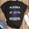I May Live In Alaska But I’ll Always Have The Ohio State Buckeyes In My DNA 2023 shirt - Black Unisex T-Shirt