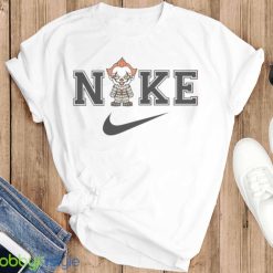 It Pennywise X Nike Horror Halloween Character Swoosh Logo Shirt Product Photo 3